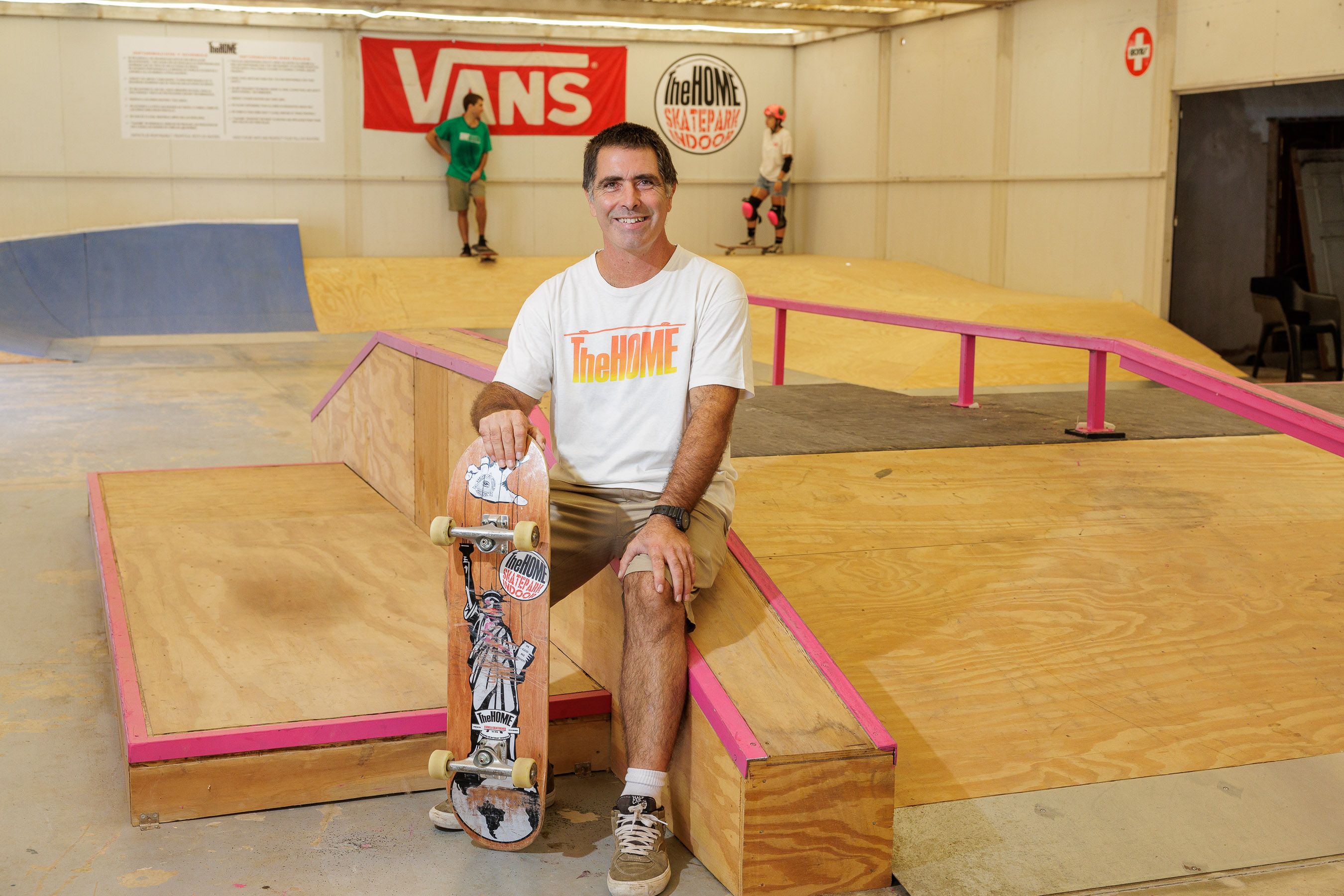 Borja Benjumeda, propietario de The Home, un skatepark indoor de El Puerto.