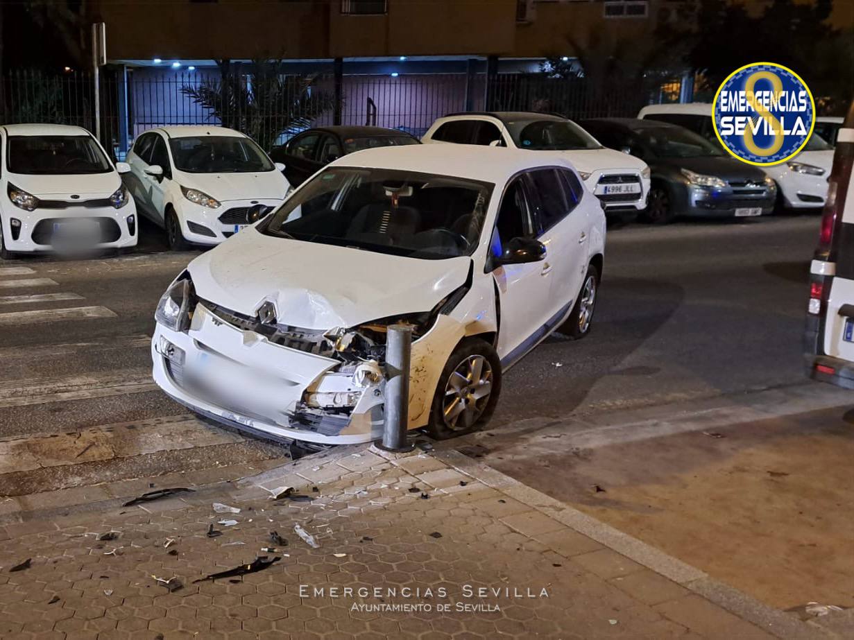 El coche en el que viajaba el detenido.