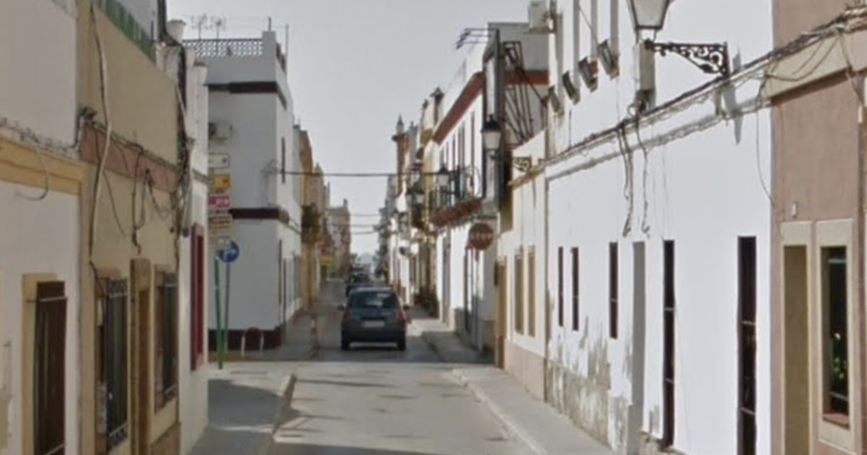 La calle Concepción, en Puerto Real, donde se encuentra la vivienda afectada por el incendio.