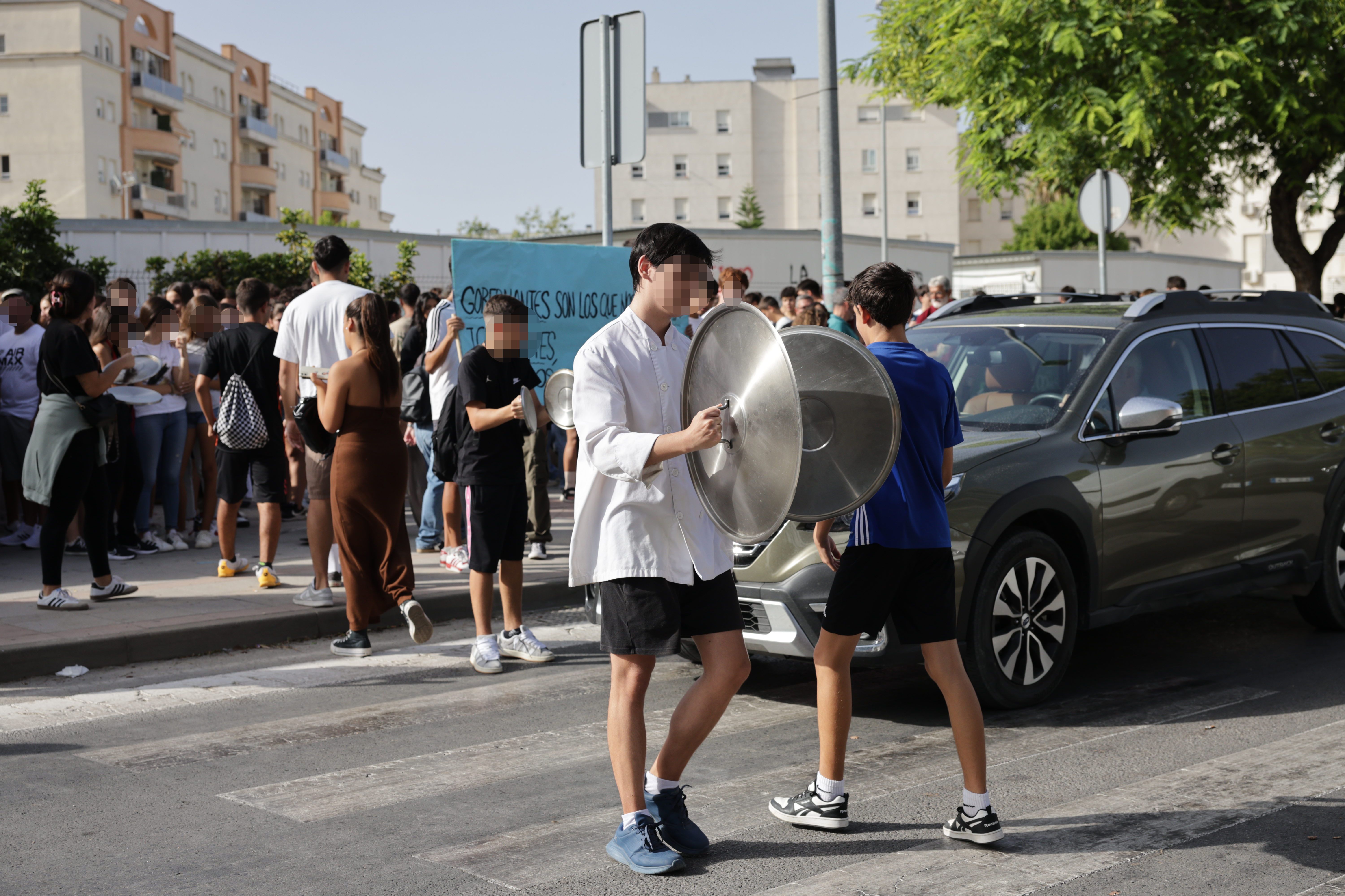 Protesta de los alumnos y alumnas del IES Lola Flores de Jerez.