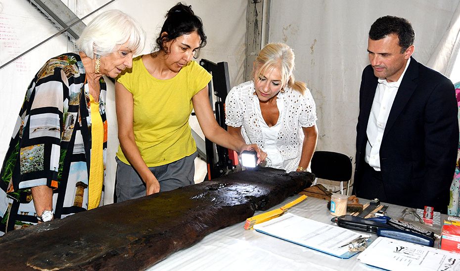 Avanzan los trabajos de investigación del pecio Delta I, hallado en el puerto de Cádiz. 