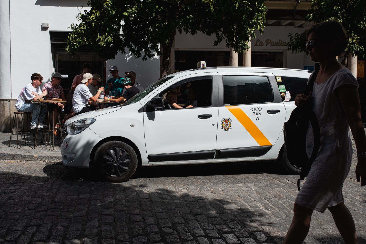 Un taxi en una imagen reciente en Andalucía.  