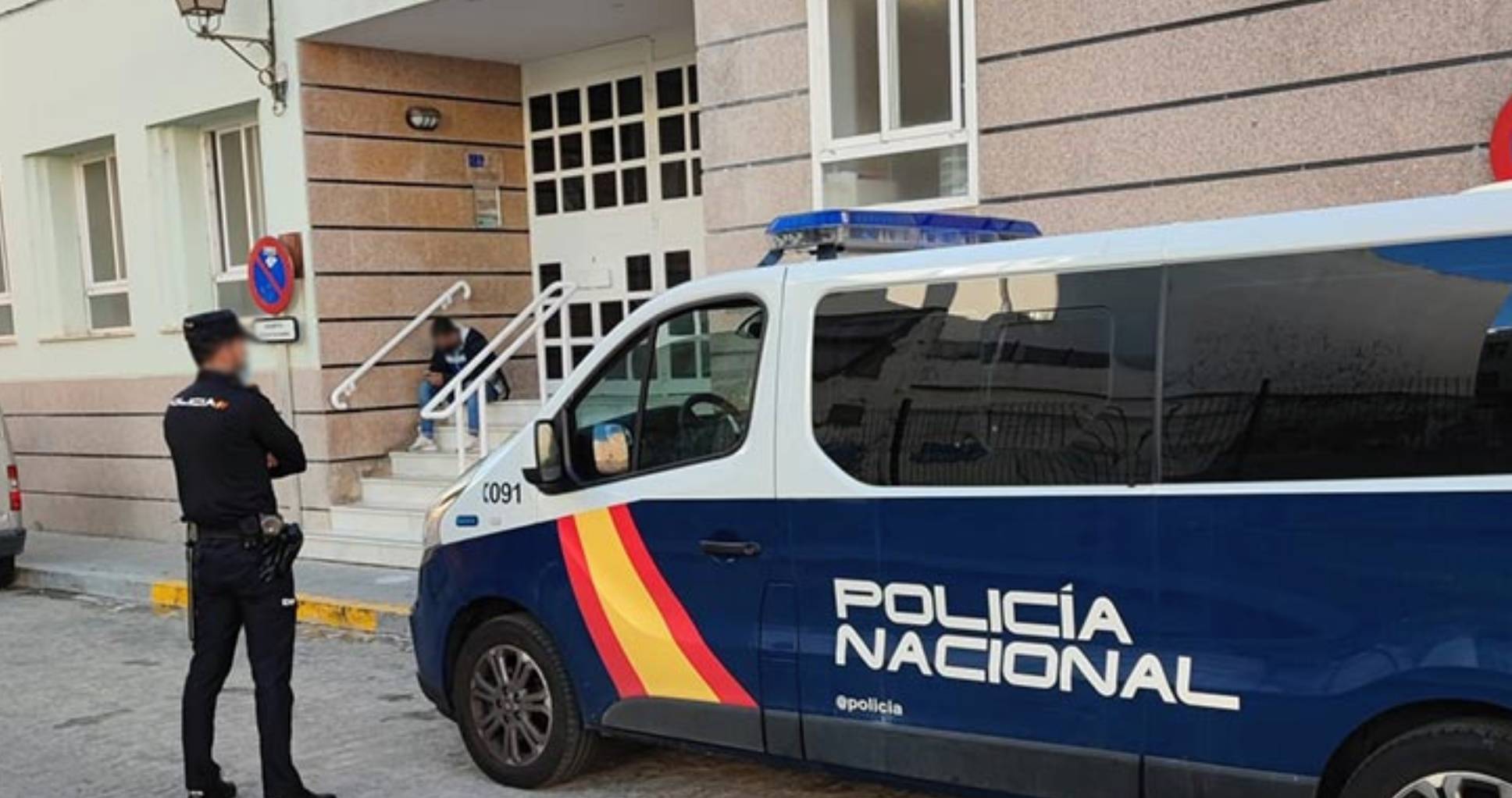 Agente de la Policía Nacional en Cádiz.