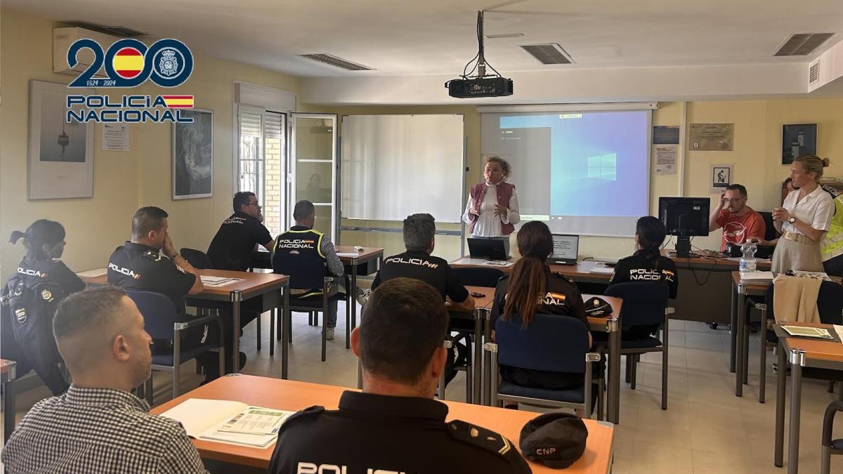 Imagen de archivo de un aula de formación de la Policía Nacional.