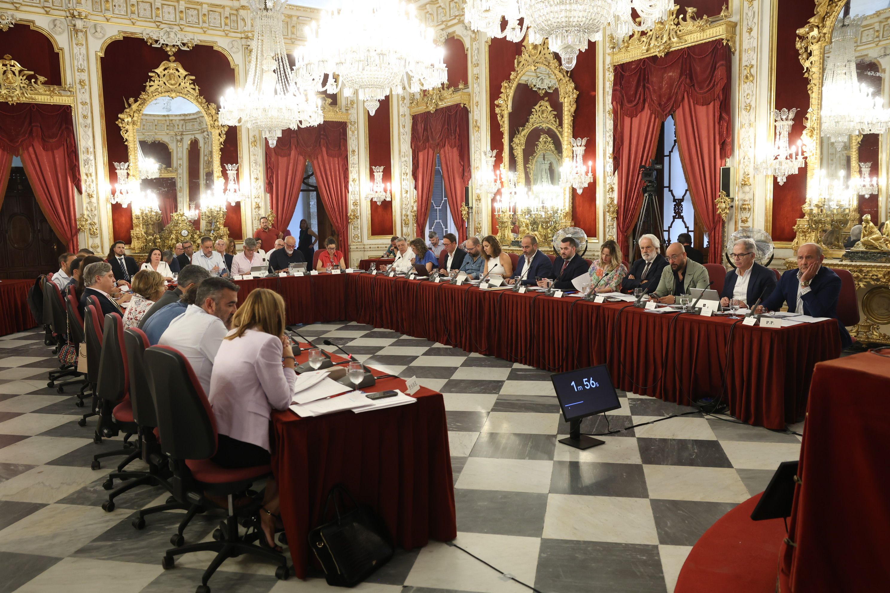 Sesión plenaria de Diputación de Cádiz este miércoles.