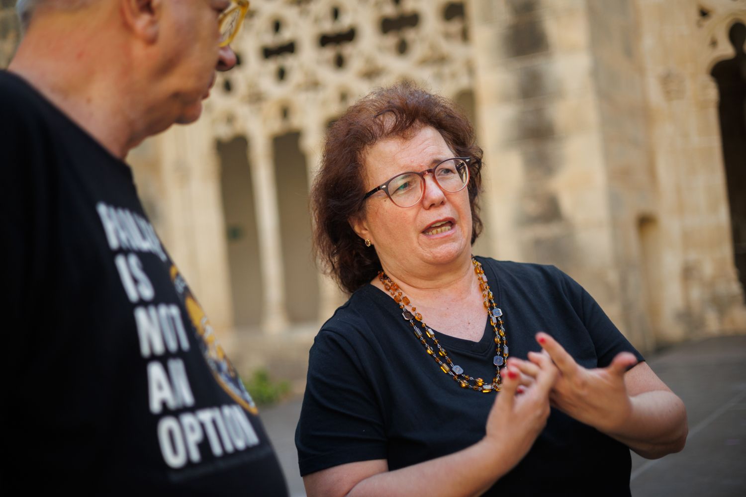 La presidenta del nuevo Ateneo Siglo XXI de Jerez durante la entrevista con lavozdelsur.es