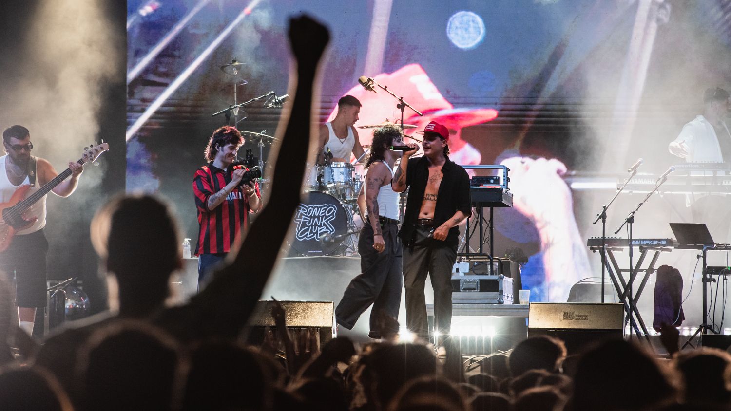 Un momento del concierto de 'La Plazuela' en La Rinconada, este viernes.