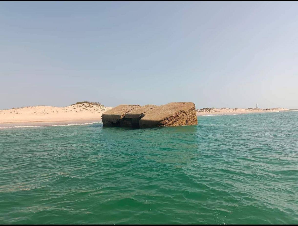 Búnker de la playa de Camposoto, en San Fernando (Cádiz).