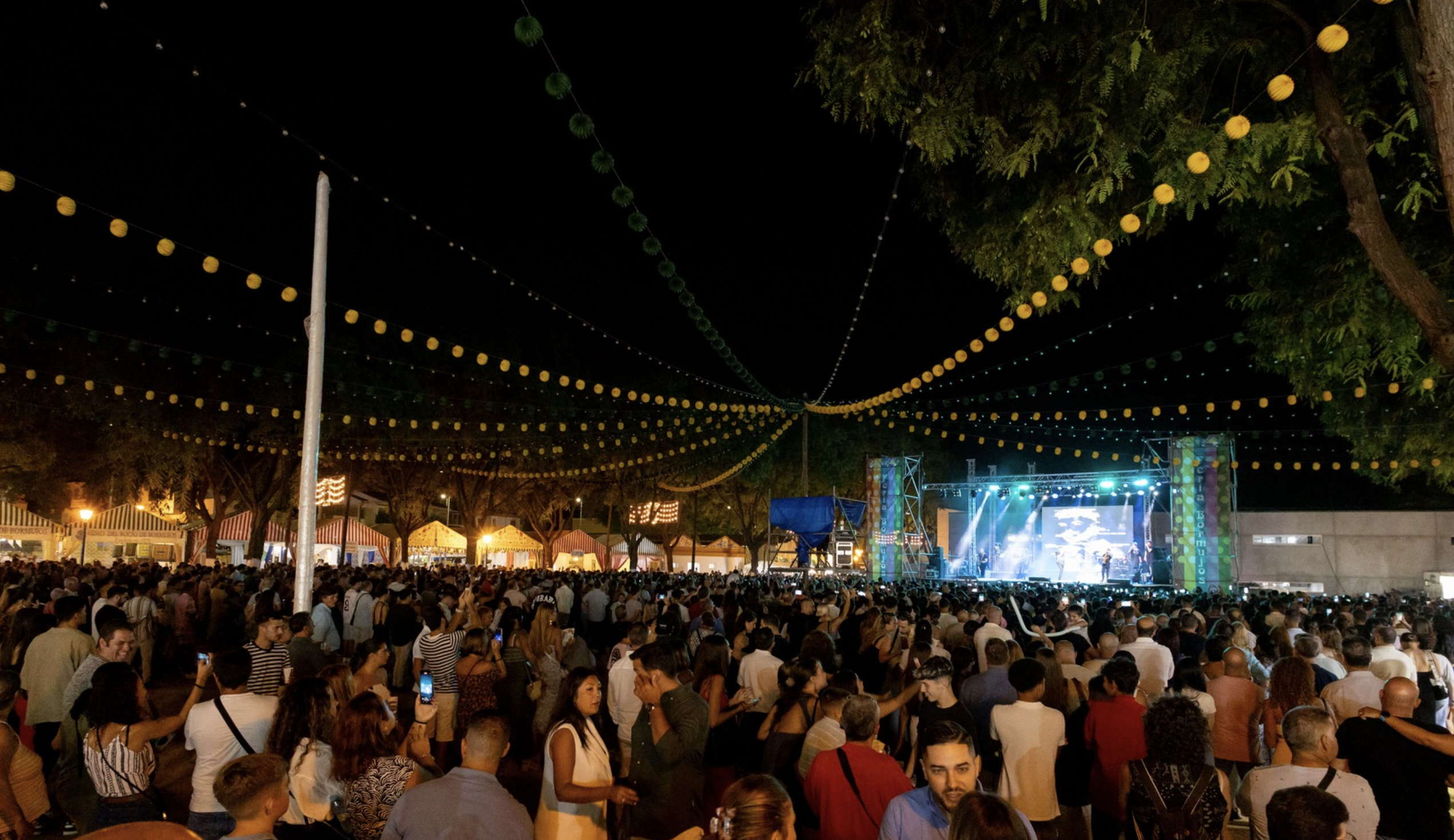 Una imagen de la Feria de Bormujos, donde ha habido servicios policiales sin cubrir, celebrada a principios de septiembre.