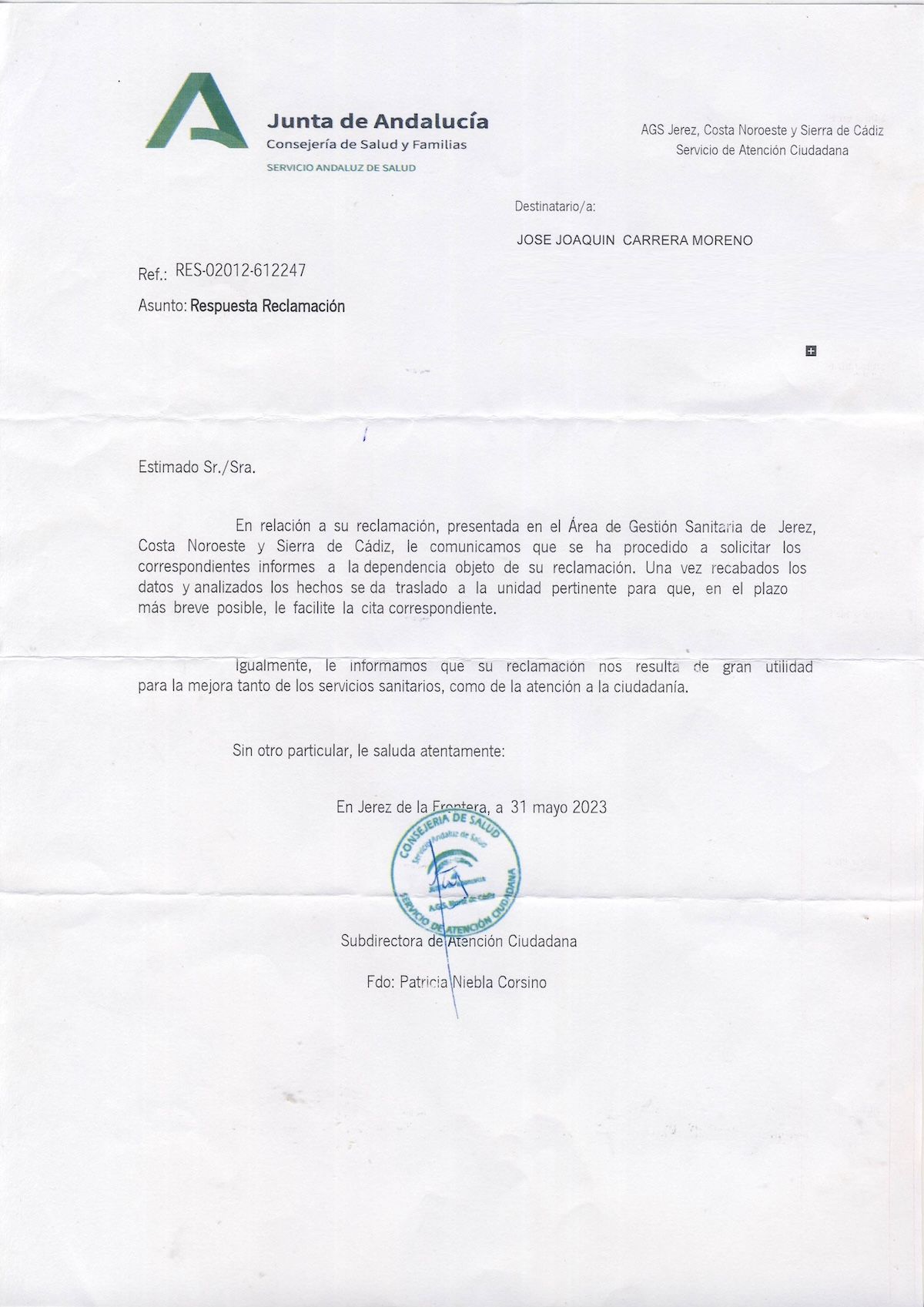 foto2 CARTA RESPUESTA DEL SAS 21 12 2023