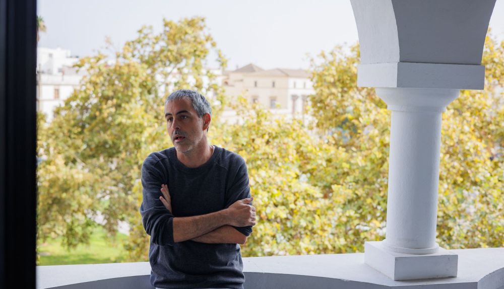 Jaime Fernández, en la terraza del edificio.