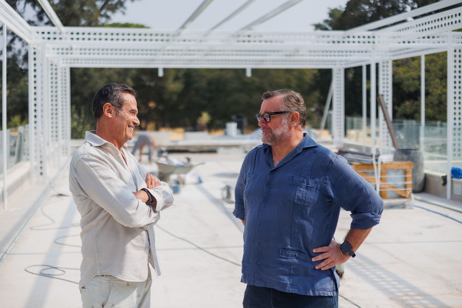 David Rodríguez, dueño de la empresa, y Christian Harhoff, arquitecto de interiores.