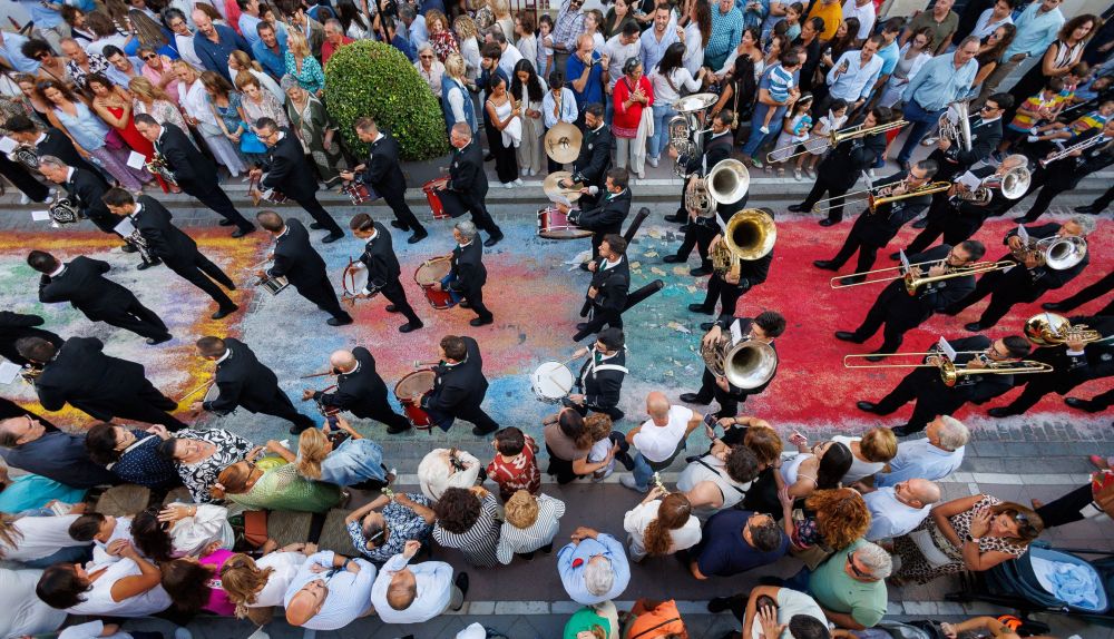 La procesión de La Patrona de Jerez, la Virgen de la Merced 