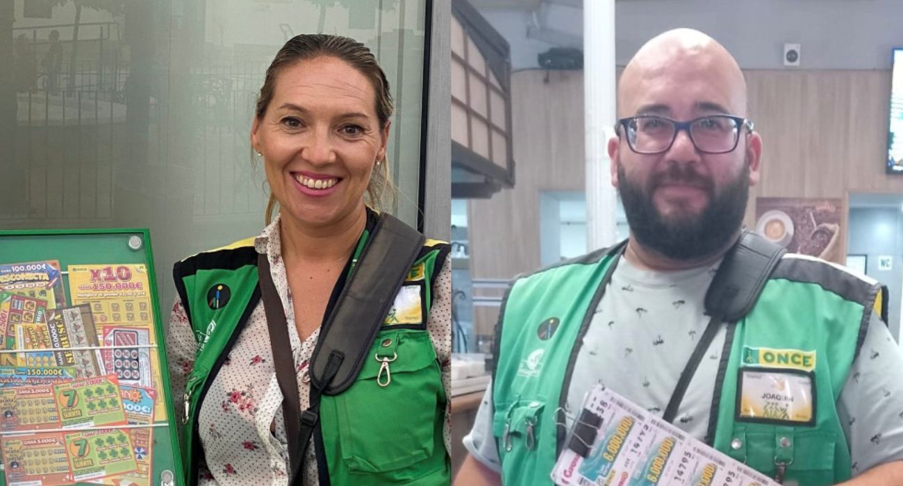 Paqui Sánchez y José Joaquín Roldán, los vendedores de la ONCE que han dado importantes premios en la Sierra de Cádiz.