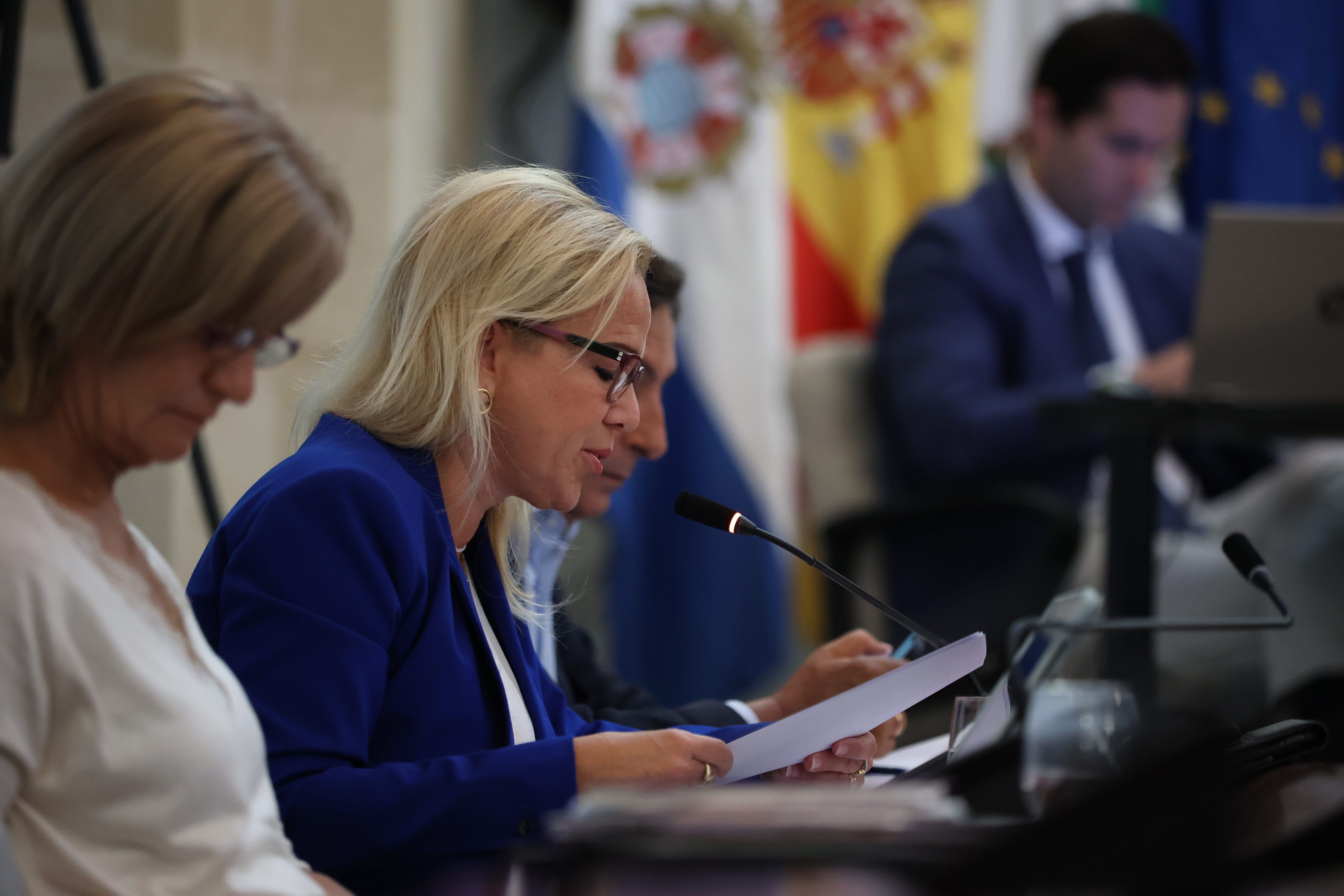 Yessika Montero en el pleno municipal de este viernes.