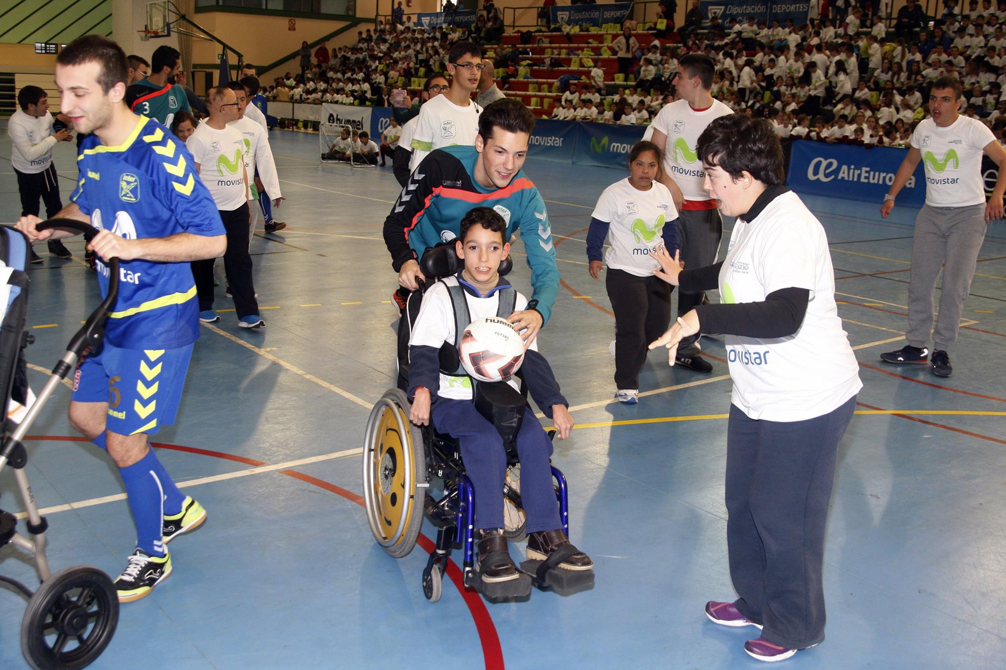 Una actividad deportiva organizada por Afanas San Fernando. 