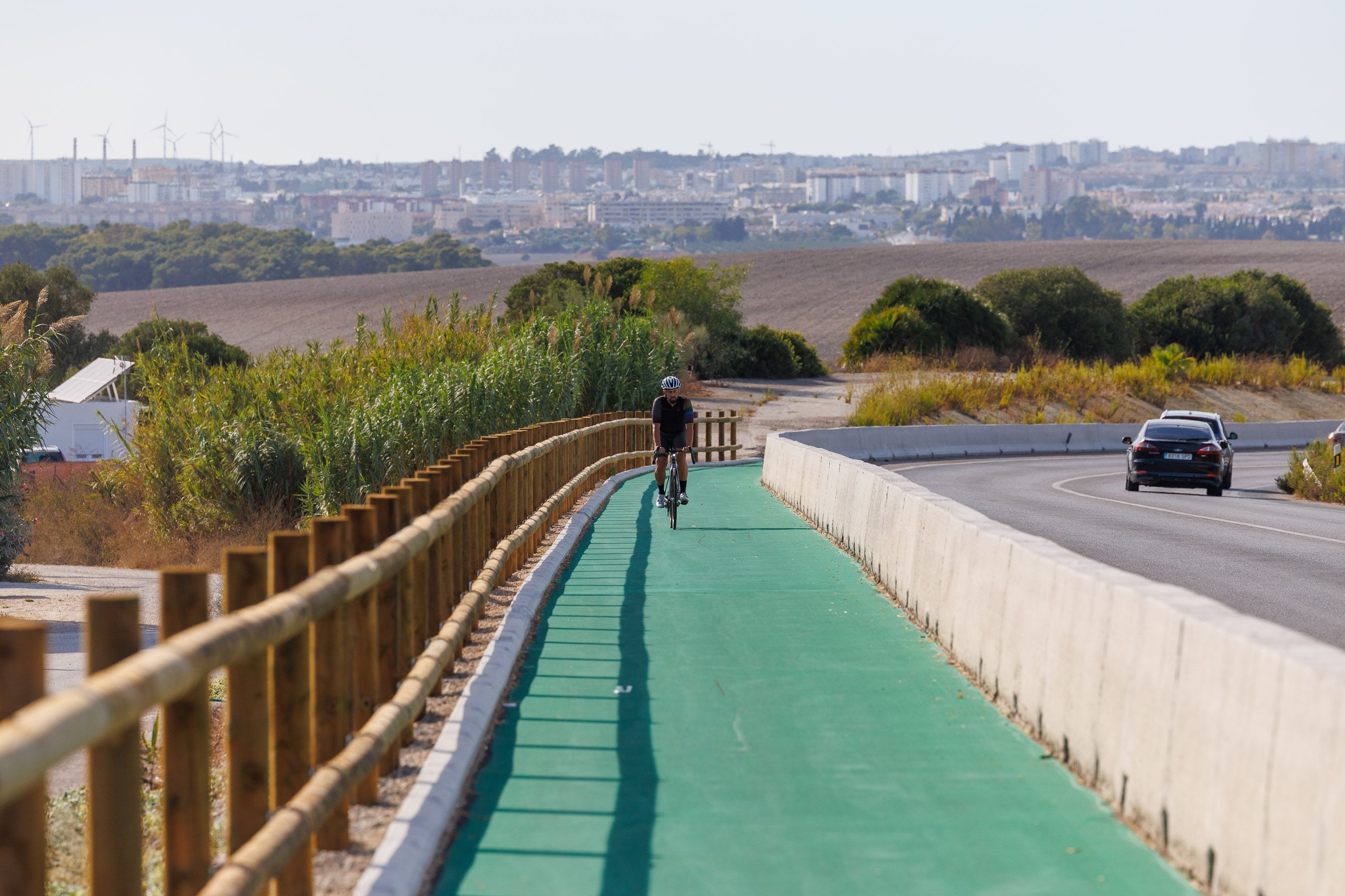 Carril bici en La Barca.