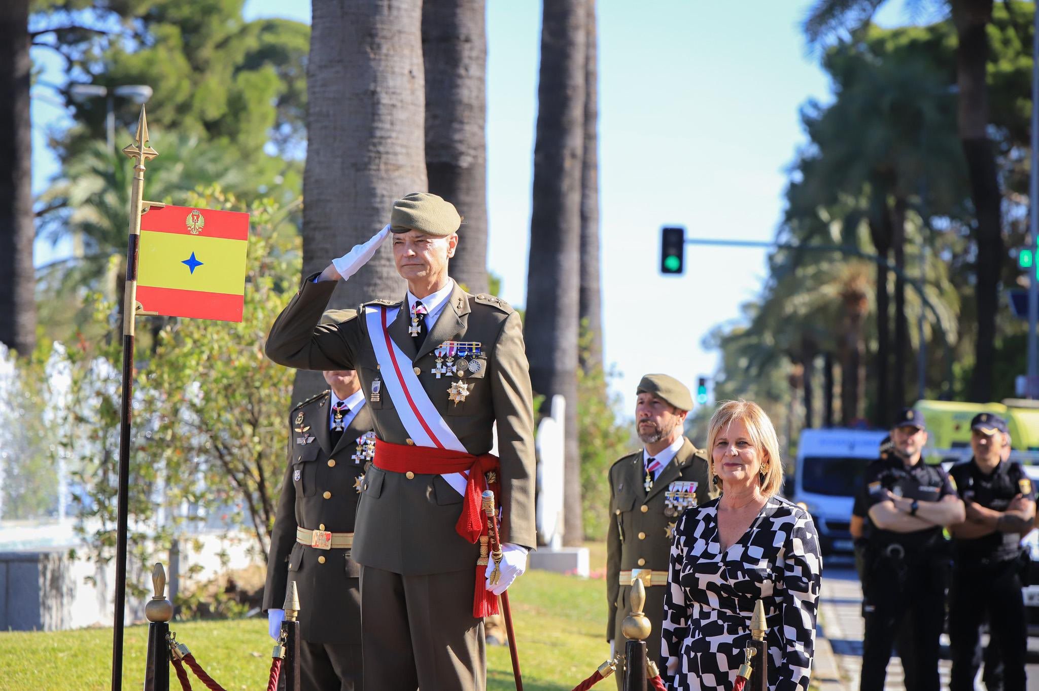 Un momento de la jura de bandera en Jerez.