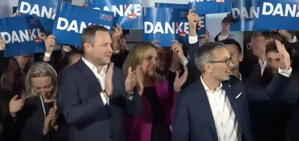 Herbert Kickl, ganador de las elecciones en Austria, este domingo.