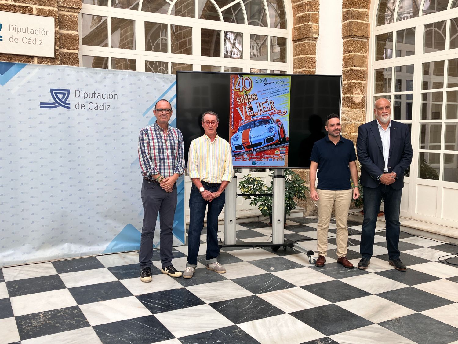 Presentación de la Subida a Vejer en la Diputación. 