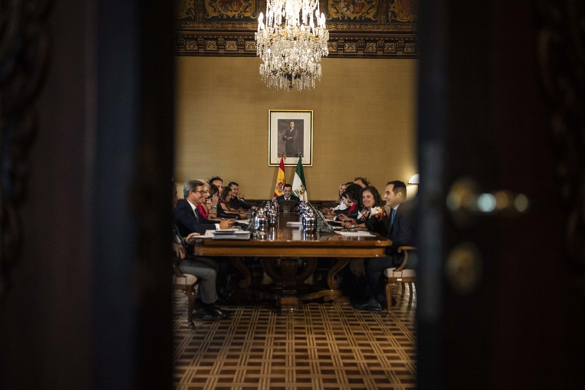 Una reciente reunión del Consejo de Gobierno de la Junta.