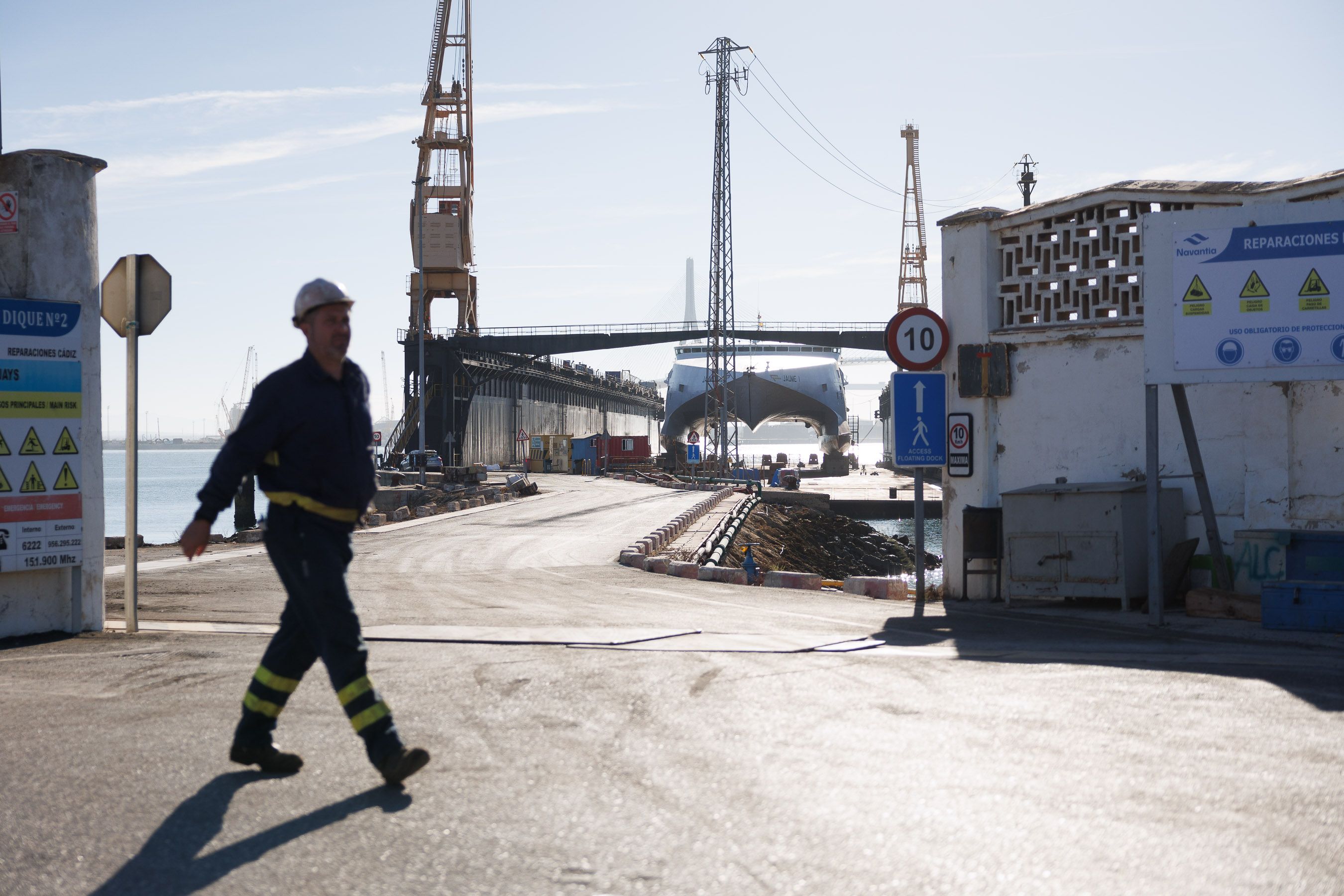 Imagen de la factoría de Navantia en Cádiz.