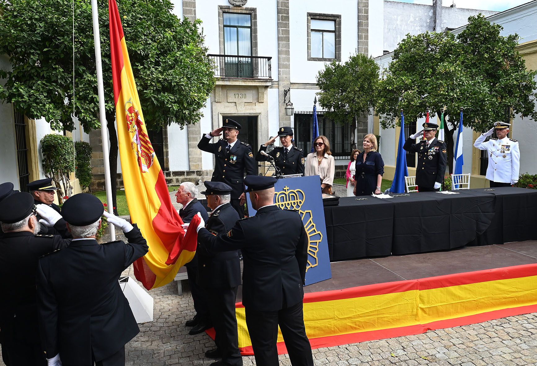 Un momento de los actos con motivo del Día de la Policía Nacional.