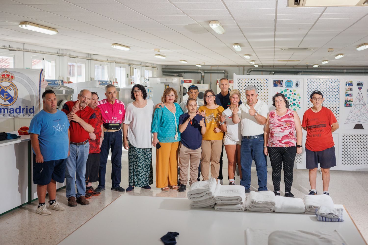 Personas que participan en los talleres del Centro de día ocupacional (Copad) Flaviano Valencia de Afanas Jerez.