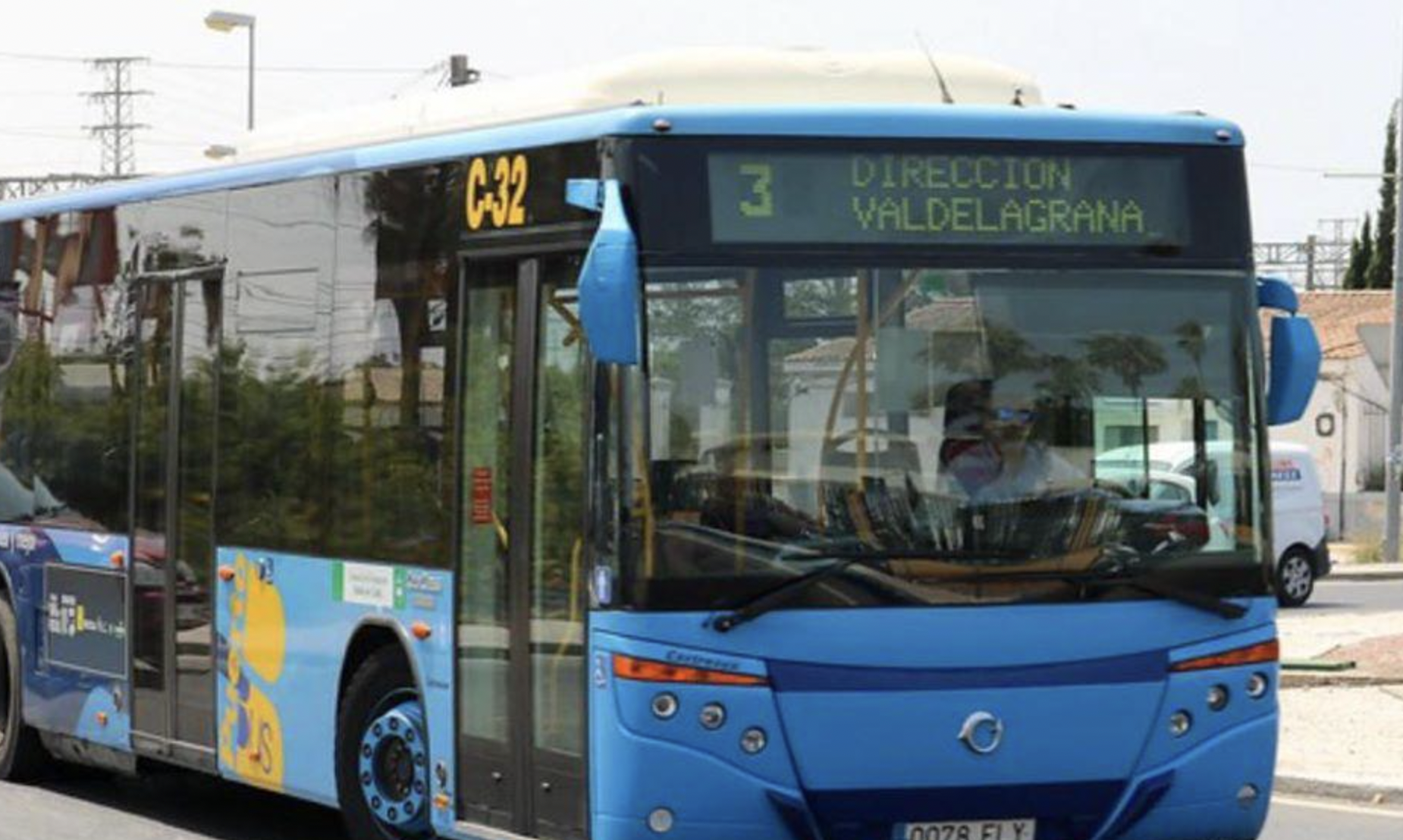 Un autobús en El Puerto.