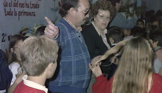 Don Mariano, como era conocido entre su alumnado, en su Antonio de Nebrija.