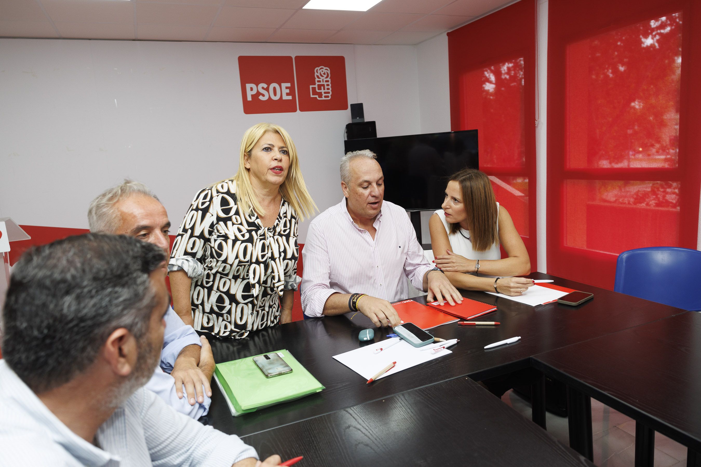 Una ejecutiva provincial del PSOE celebrada en Jerez recientemente.