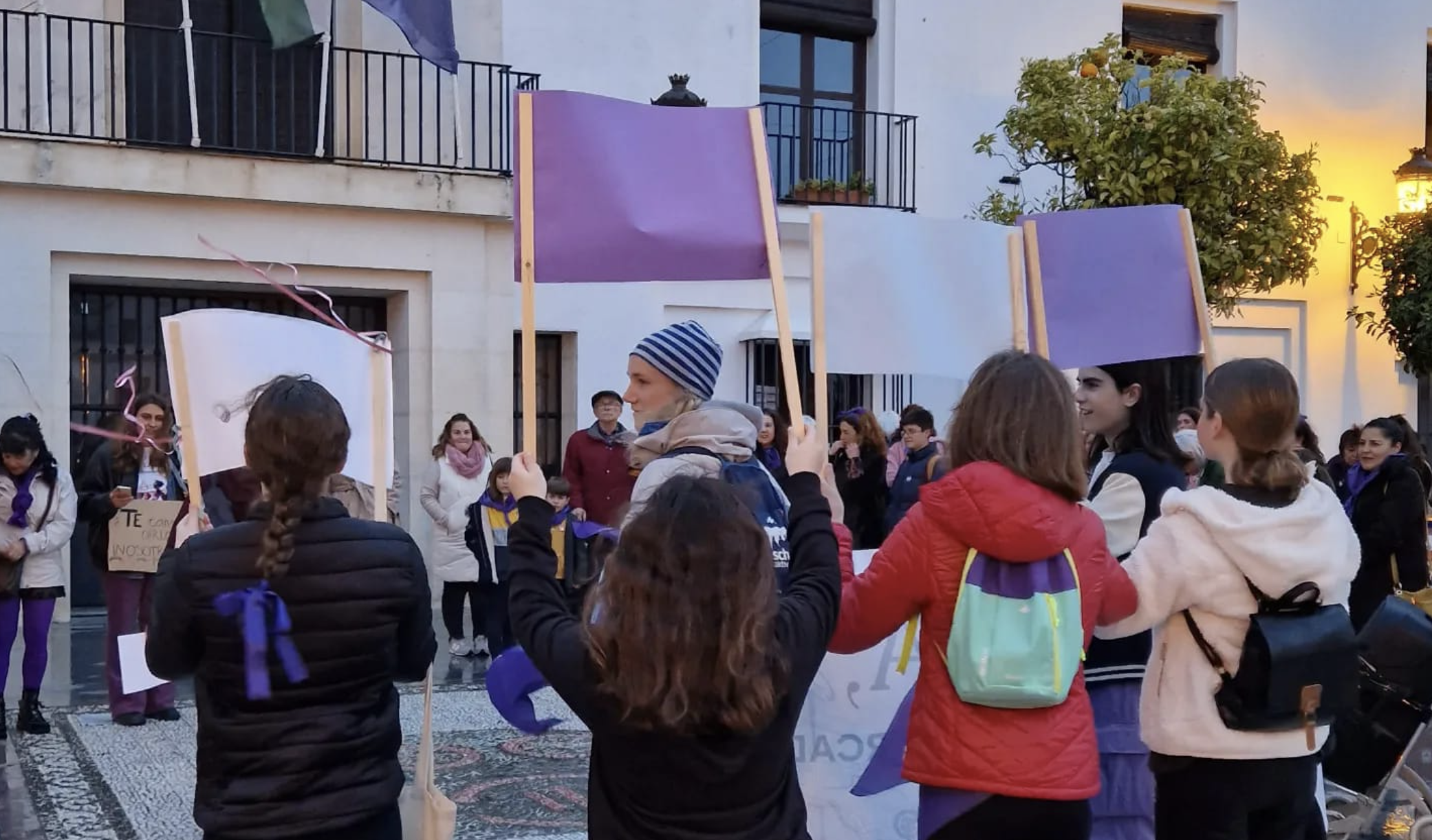 Un acto reivindicativo en Prado del Rey contra el machismo.