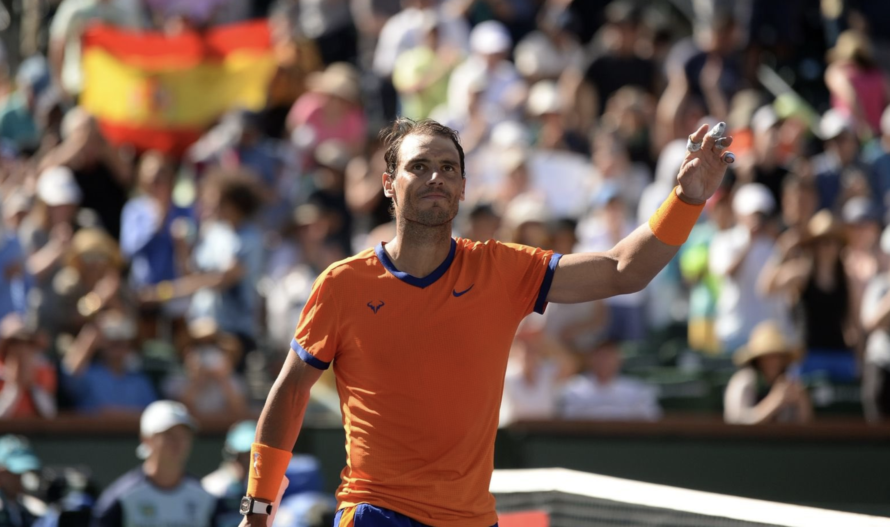 Rafa Nadal, durante un partido.