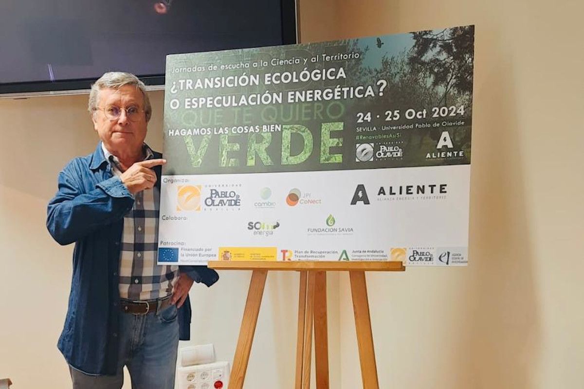 Jornadas sobre la Transición Ecológica o Especulación Energética, que, desde la Universidad Pablo de Olavide en Sevilla.