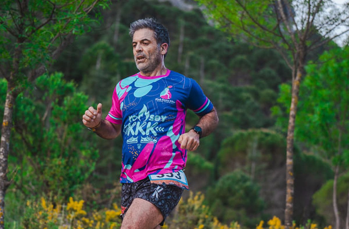 El atleta Jorge Mejías Román, en una carrera. GRAZALEMA TRAIL NATURA