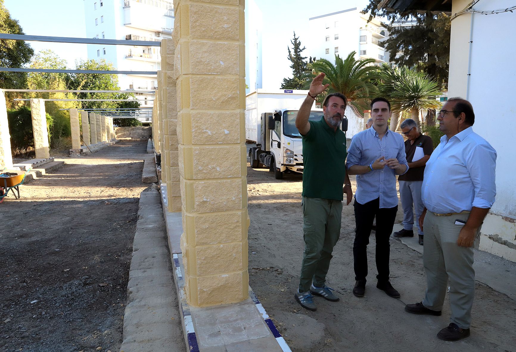 Así avanzan las obras en el Parque del Retiro de Jerez.