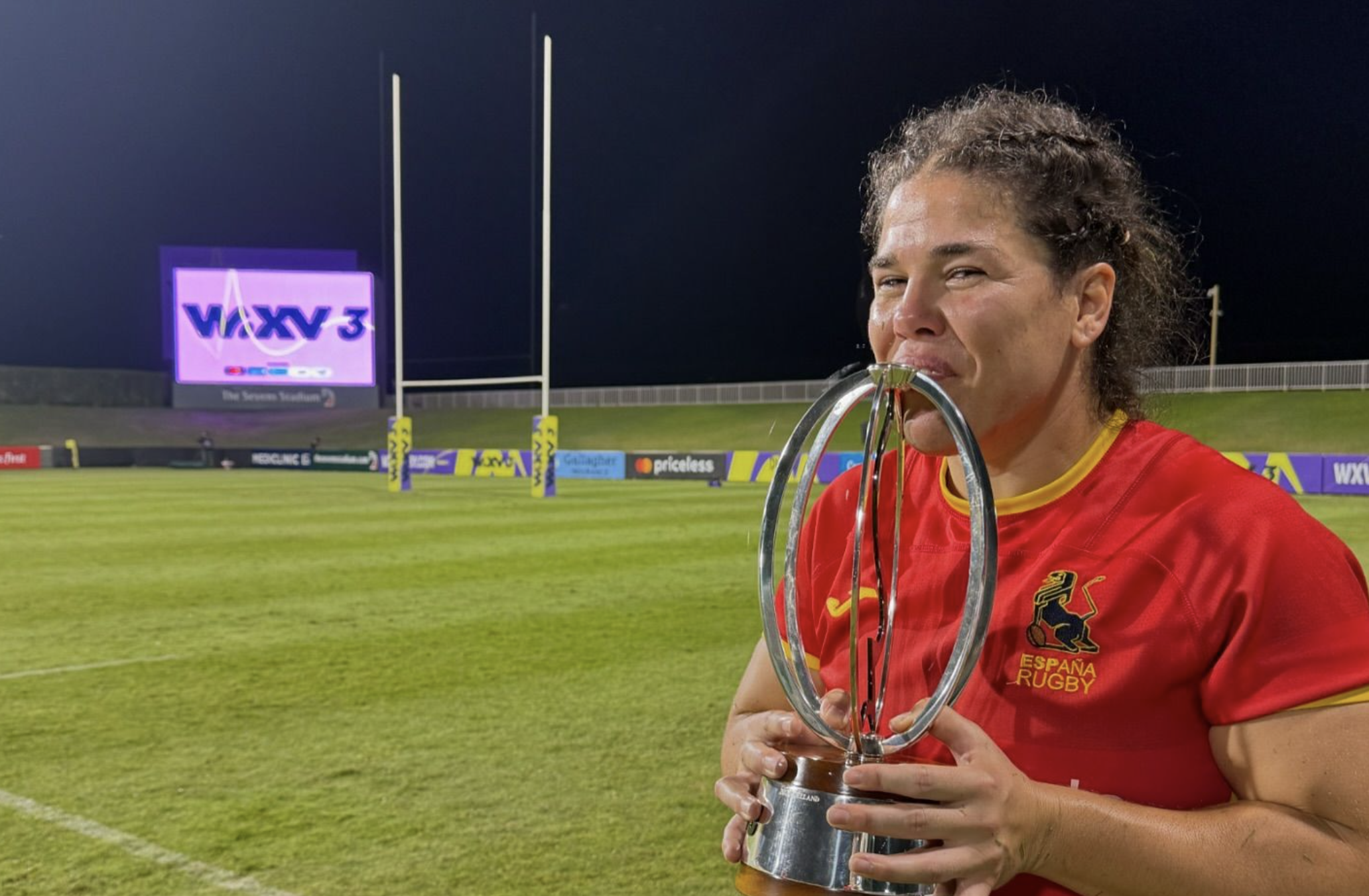 Bimba Delgado, sonriente, tras el título conquistado y el pase para el Mundial de Inglaterra 2025.