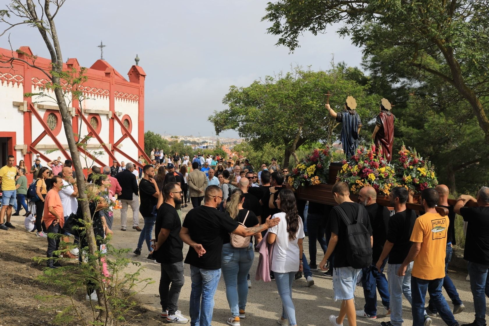 Romería del Cerro, en una edición pasada, en San Fernando. 