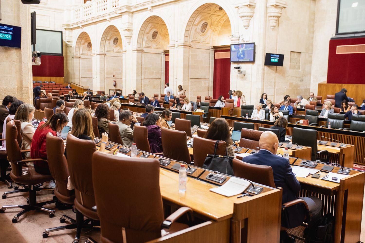 La última sesión del Parlamento andaluz.