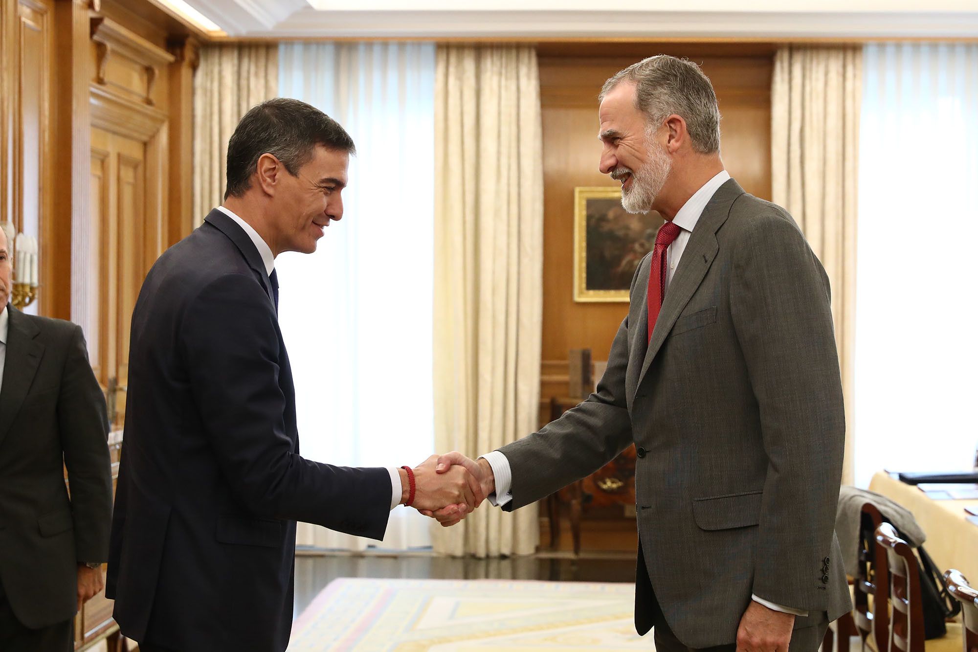 Pedro Sánchez, con el rey Felipe VI, esta semana.