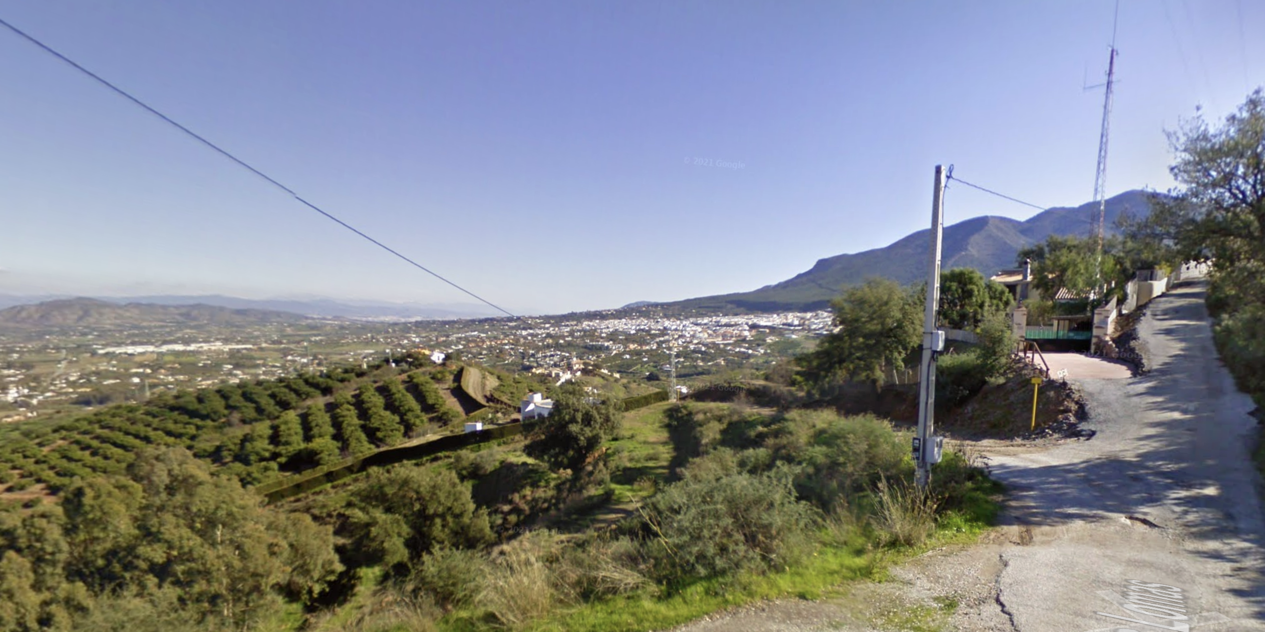 El Camino de las Lomas, en Málaga, donde ha fallecido el hombre.