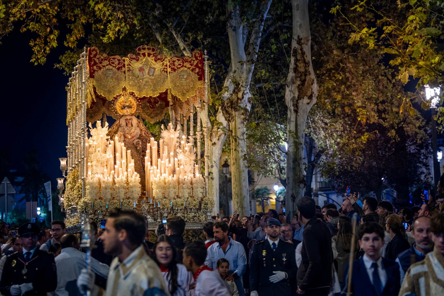 El palio del Desamparo en la pasada procesión Magna.