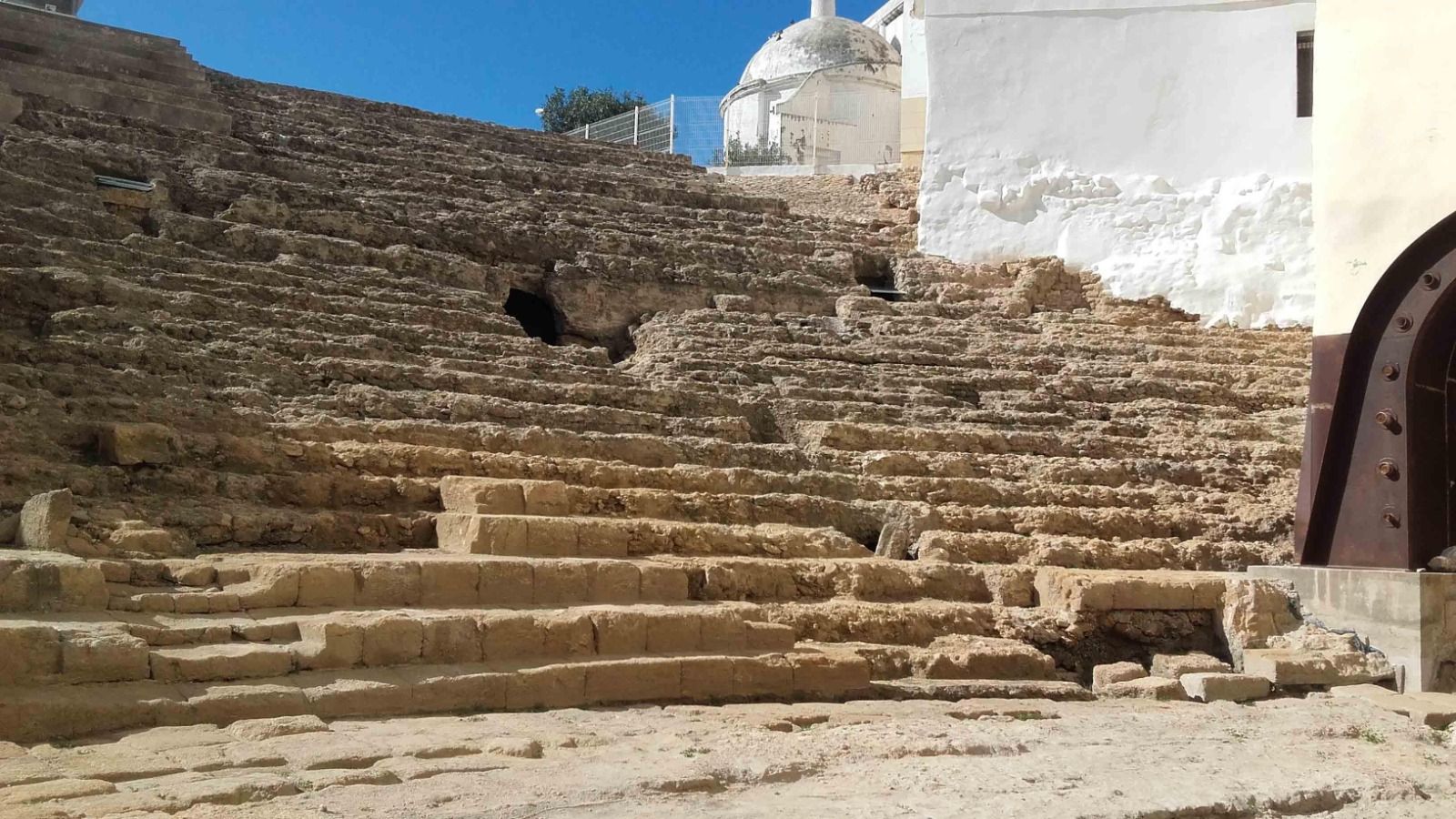 El Teatro Romano de Cádiz en su estado actual.