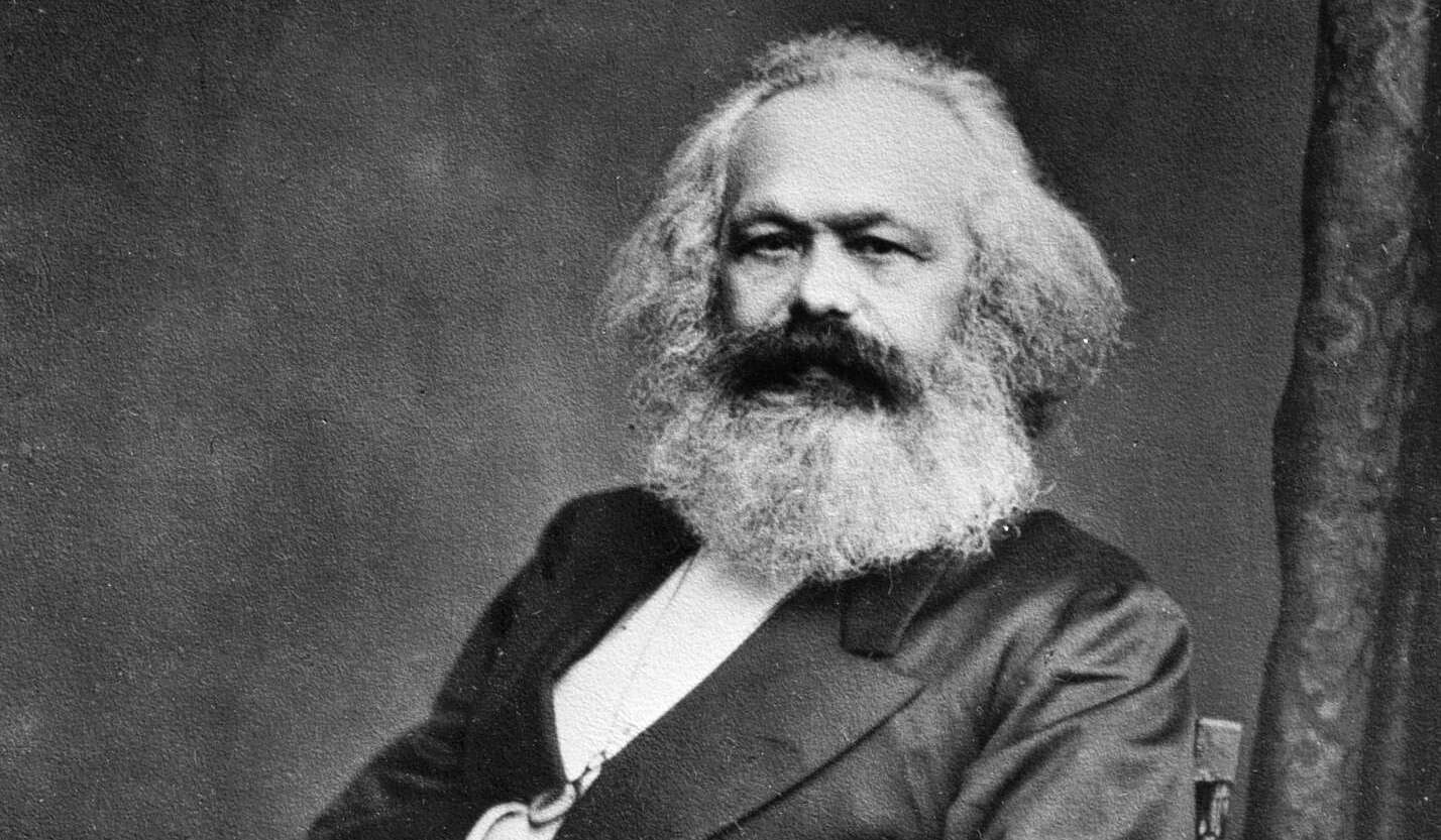 Un retrato de Karl Marx.