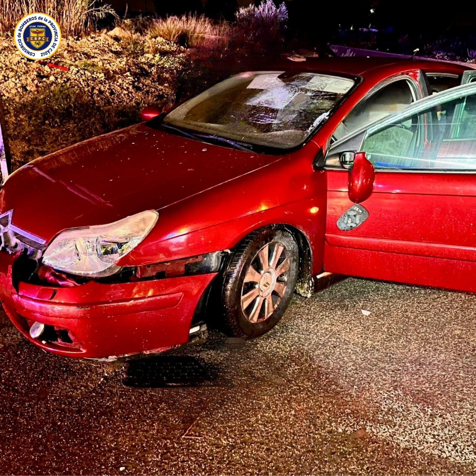 Estado del otro coche en el accidente de Macharnudo.