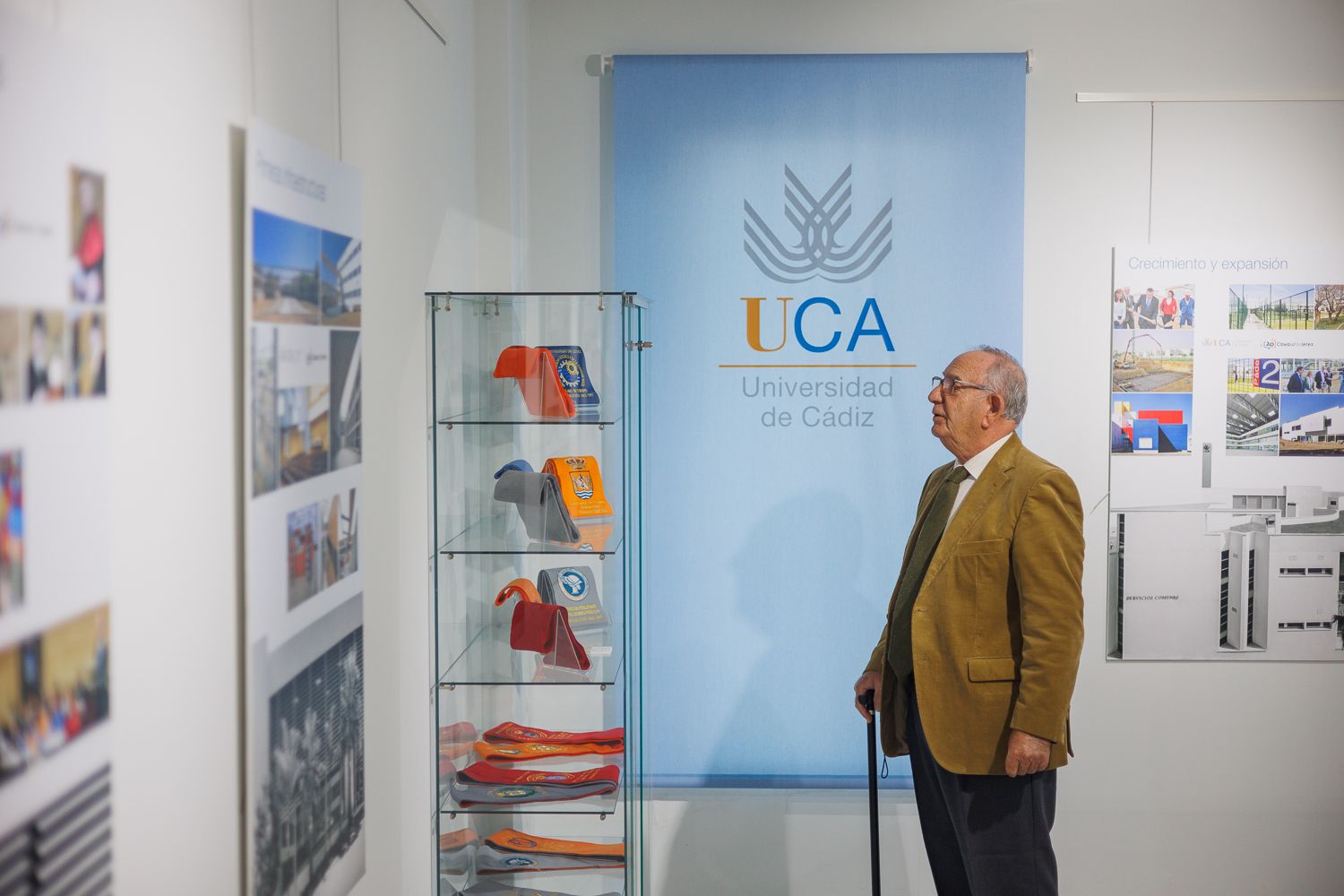 José Luis García Ruiz, en la exposición del vigésimo aniversario del Campus de Jerez.