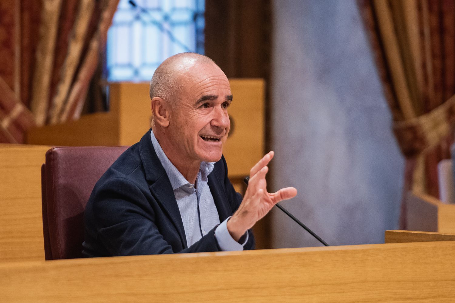 Antonio Muñoz, en un pleno del Ayuntamiento de Sevilla.