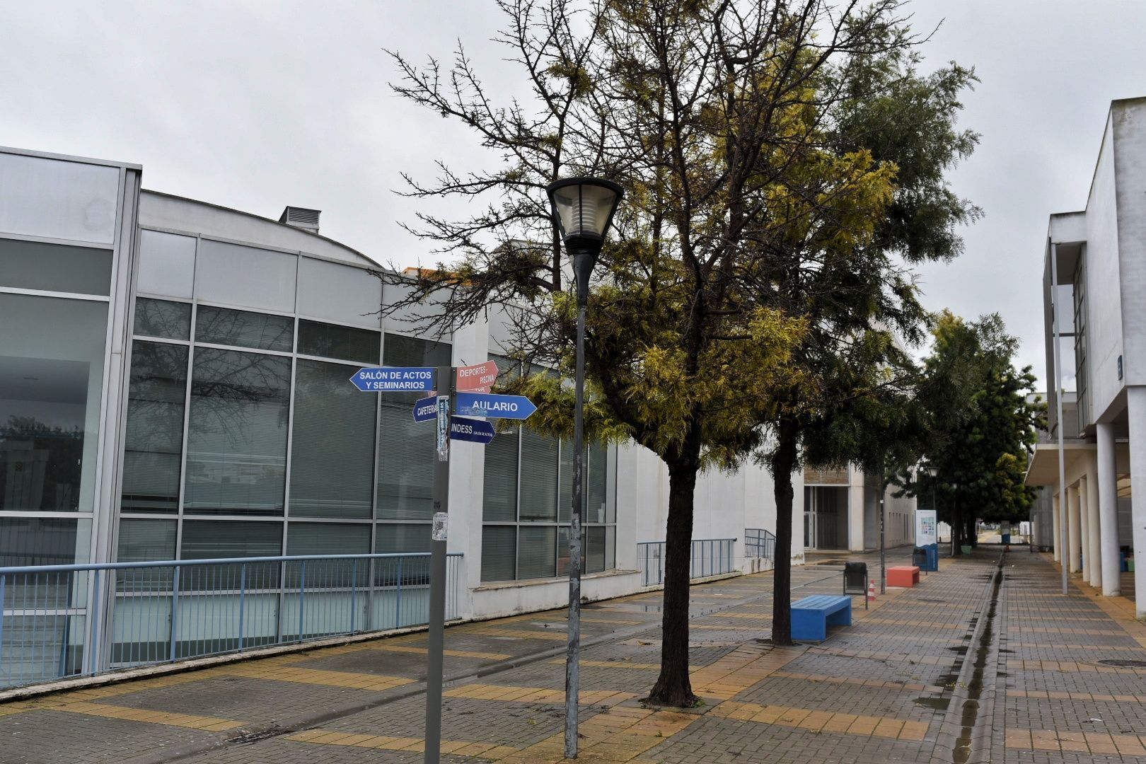 Campus universitario de Jerez, donde se han suspendido las clases.