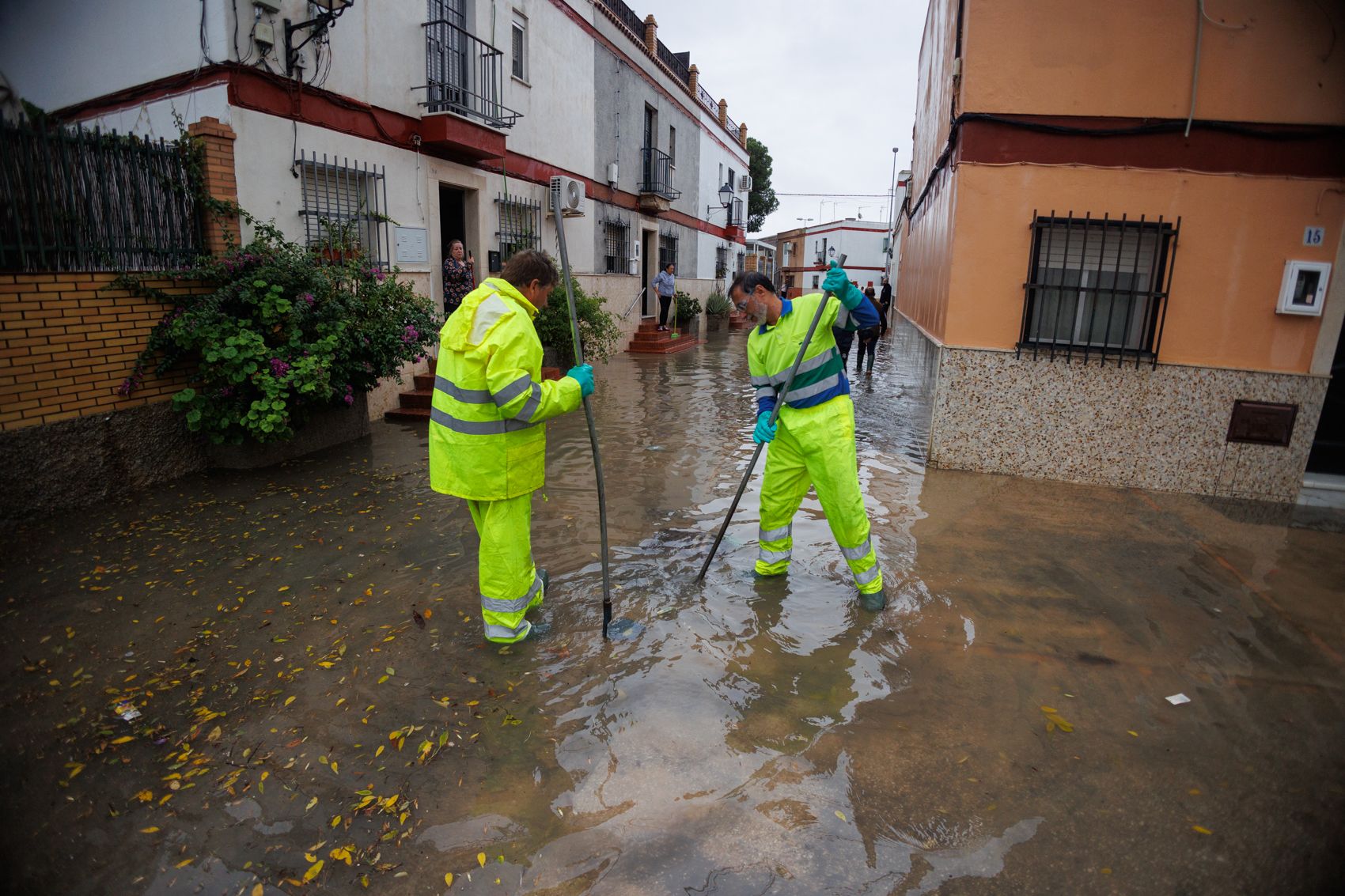 La Liberación, en Jerez, bajo las aguas de la DANA