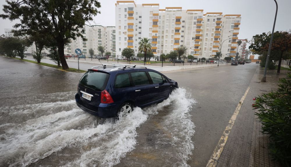 Calles afectadas en Valdelagrana.